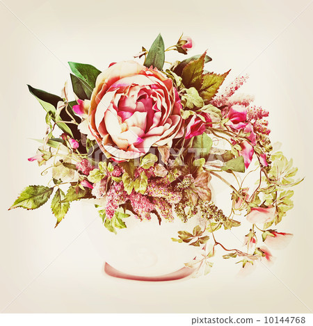 Bouquet from flowers with retro filter effect. Bouquet from flowers with retro filter effect. 10144768