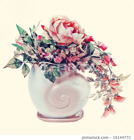 Bouquet from flowers with retro filter effect. 10144772