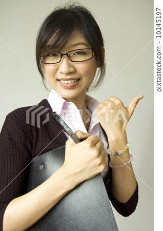 thumb up white collar 10145197