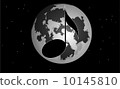Moon and note 10145810