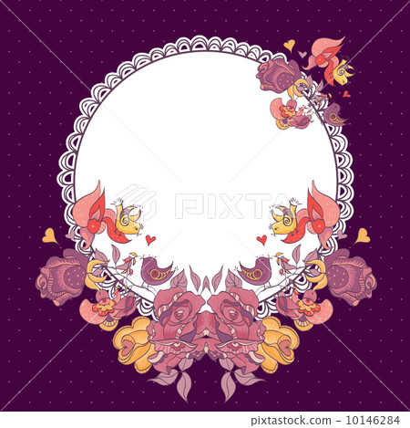 Wedding invitation with flowers 10146284