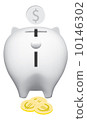 Piggy bank back 10146302