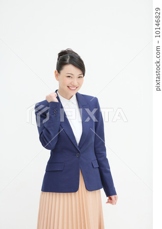 Guts pose · business woman Guts pose · business woman 10146829