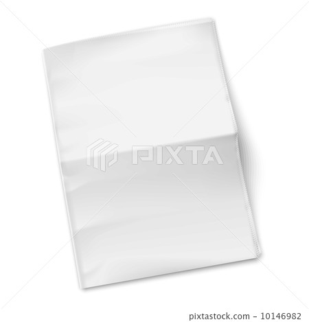 Blank Newspaper Template On White Background Stock Illustration