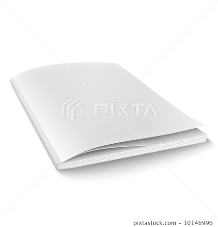 Blank magazine template with soft shadows. Blank magazine template with soft shadows. 10146996