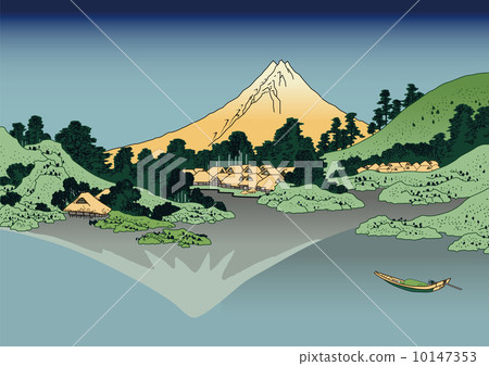 Katsushika Hokusai Ukiyo-e Koshu Misaka water surface 10147353