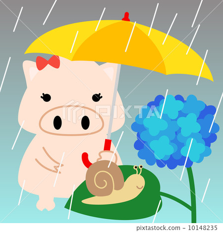 日曆6月豬廣場的插圖素材 日曆6月豬廣場的插圖素材 10148235