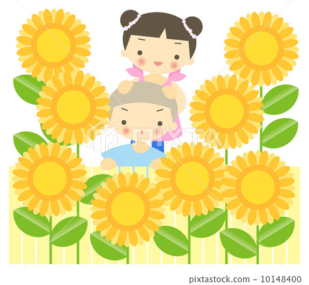 向日葵和孩子們 10148400