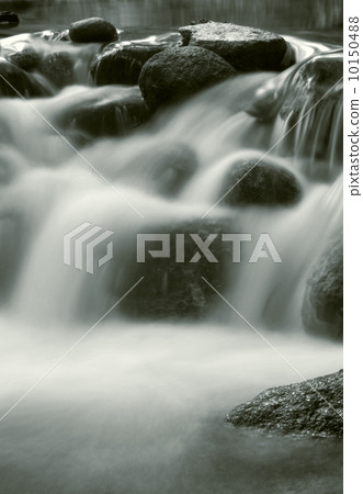 waterfall, black and white 10150488