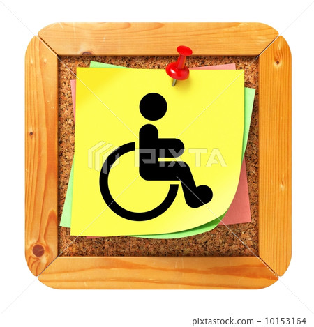 Disabled Concept - Sticker on Message Board. 10153164
