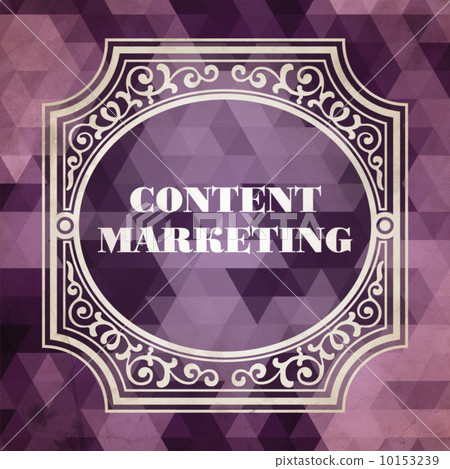 Content Marketing Concept. Vintage design. 10153239