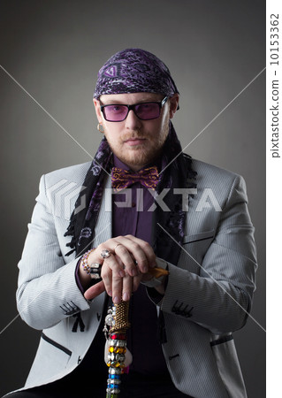 Portrait of red-haired bearded artist Portrait of red-haired bearded artist 10153362