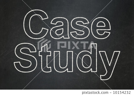 Education concept: Case Study on chalkboard background 10154232
