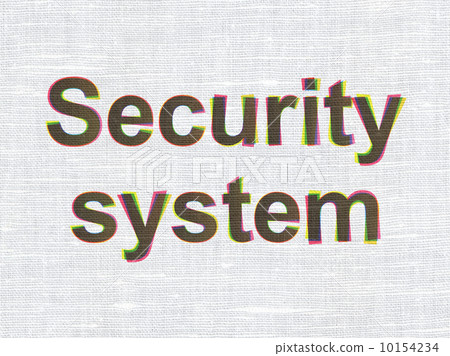 Privacy concept: Security System on fabric texture background 10154234