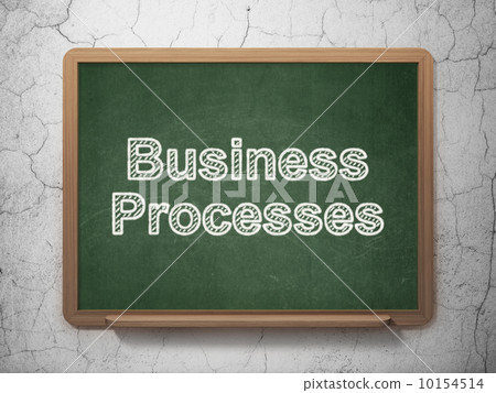 Finance concept: Business Processes on chalkboard background Finance concept: Business Processes on chalkboard background 10154514