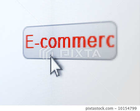 Business concept: E-commerce on digital button background 10154799
