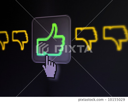 Social network concept: Like, Unlike on digital computer screen Social network concept: Like, Unlike on digital computer screen 10155029