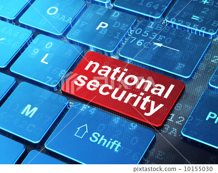 Safety concept: National Security on computer keyboard background Safety concept: National Security on computer keyboard background 10155030