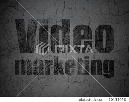 Business concept: Video Marketing on grunge wall background 10155058