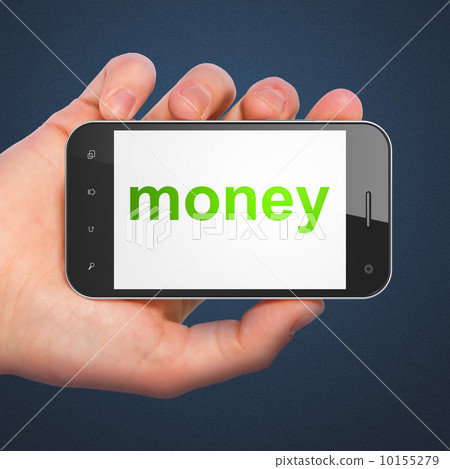 Finance concept: Money on smartphone Finance concept: Money on smartphone 10155279