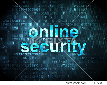 Security concept: Online Security on digital background 10155380