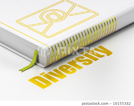 Business concept: book Email, Diversity on white background Business concept: book Email, Diversity on white background 10155382