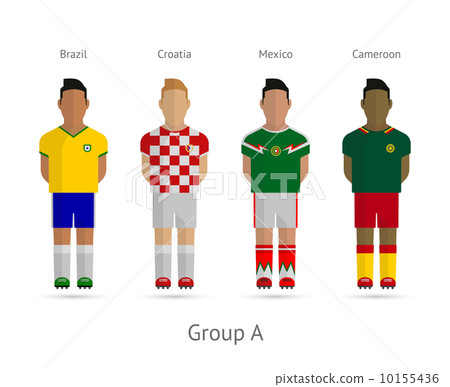 Football teams. Group A - Brazil, Croatia, Mexico, Cameroon Football teams. Group A - Brazil, Croatia, Mexico, Cameroon 10155436
