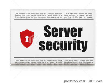 Privacy concept: newspaper with Server Security and Shield With Keyhole Privacy concept: newspaper with Server Security and Shield With Keyhole 10155524