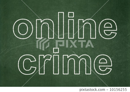 Privacy concept: Online Crime on chalkboard background Privacy concept: Online Crime on chalkboard background 10156255