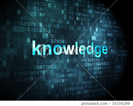 Education concept: Knowledge on digital background - Stock Illustration ...