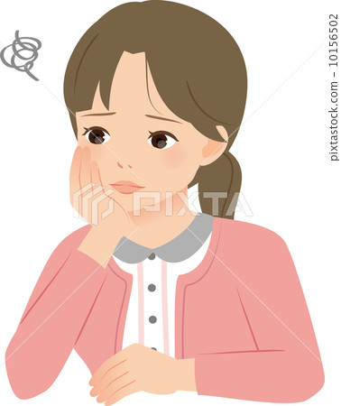 A lonely woman without a cheek 10156502