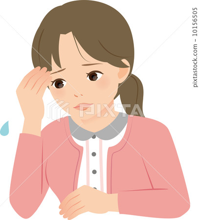 A woman who is standing with her elbow 10156505