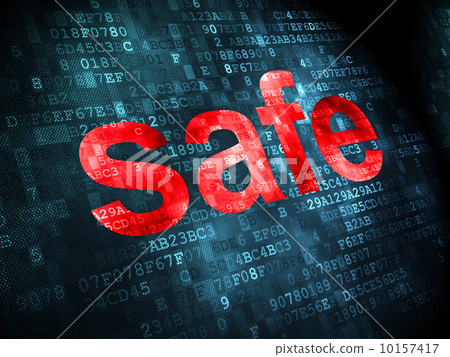 Privacy concept: Safe on digital background Privacy concept: Safe on digital background 10157417