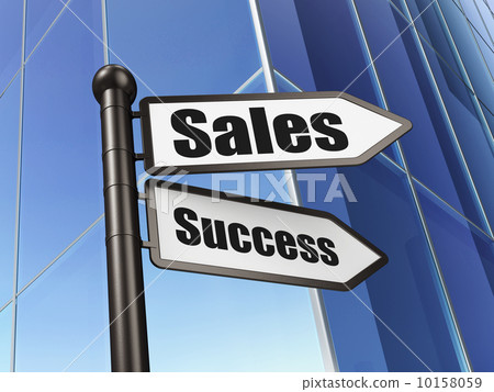 Marketing concept: sign Sales Success on Building background Marketing concept: sign Sales Success on Building background 10158059