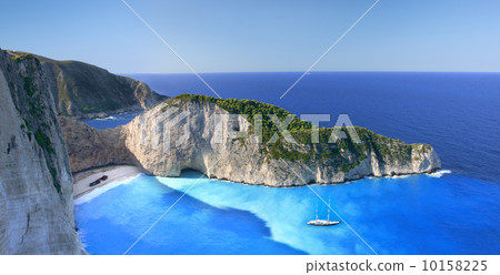 Amazing beach Navagio in Zakynthos, Greece 10158225