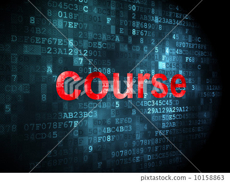 Education concept: Course on digital background Education concept: Course on digital background 10158863