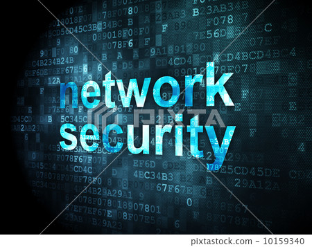 Privacy concept: Network Security on digital background Privacy concept: Network Security on digital background 10159340