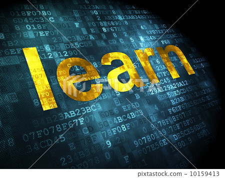 Education concept: Learn on digital background Education concept: Learn on digital background 10159413