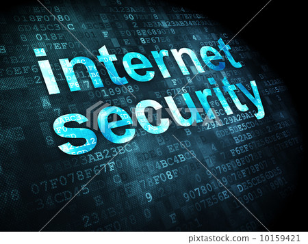 Protection concept: Internet Security on digital background Protection concept: Internet Security on digital background 10159421