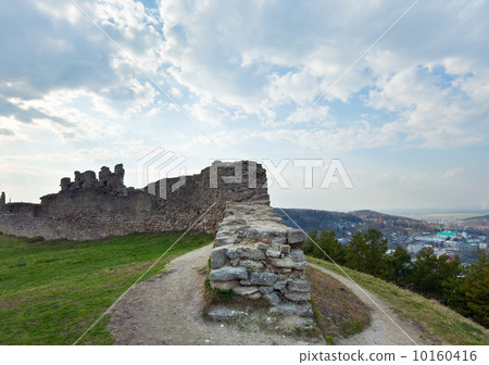 Spring ancient fortress ruins 10160416