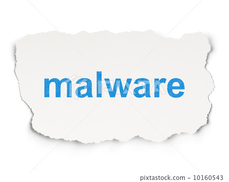 Security concept: Malware on Paper background 10160543