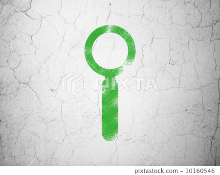 Data concept: Search on wall background 10160546