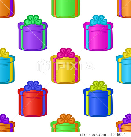 Seamless background with gift boxes Seamless background with gift boxes 10160941