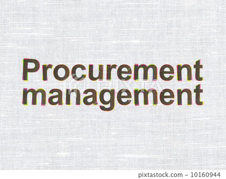 Business concept: Procurement Management on fabric texture 10160944