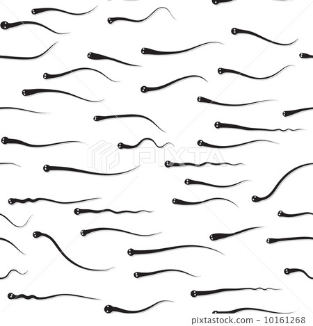 Funny vector texture - sperm competition Funny vector texture - sperm competition 10161268