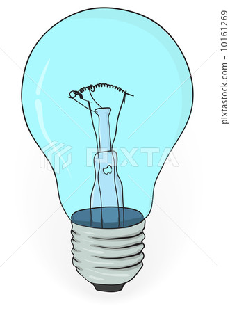 Old electric bulb - vector illustration eps8 Old electric bulb - vector illustration eps8 10161269