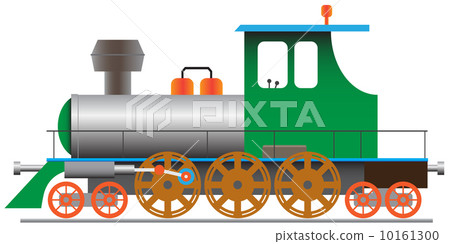 Steam locomotive - vector eps8 10161300