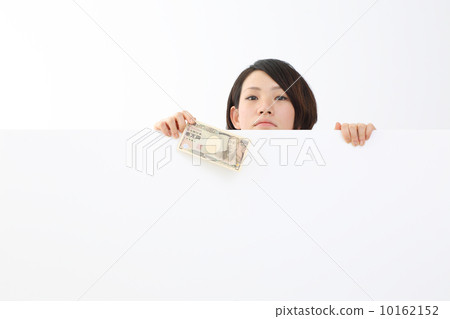 A woman with money A woman with money 10162152