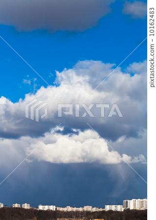 rain clouds over town 10162483