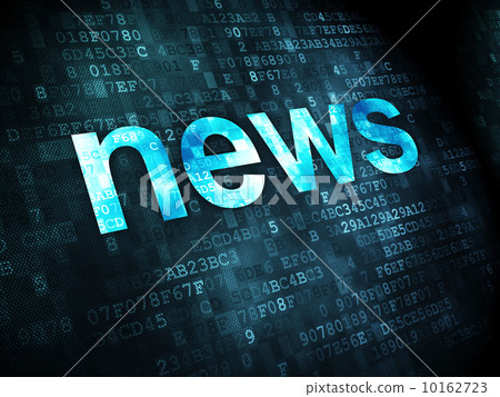 News concept: News on digital background 10162723